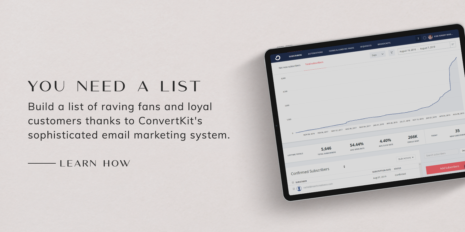 You Need a List
